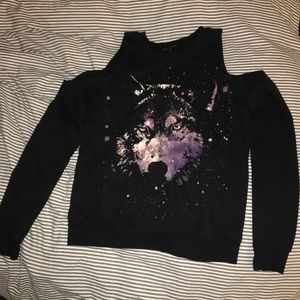 Truly Madly Deeply Cosmic Wolf Sweatshirt